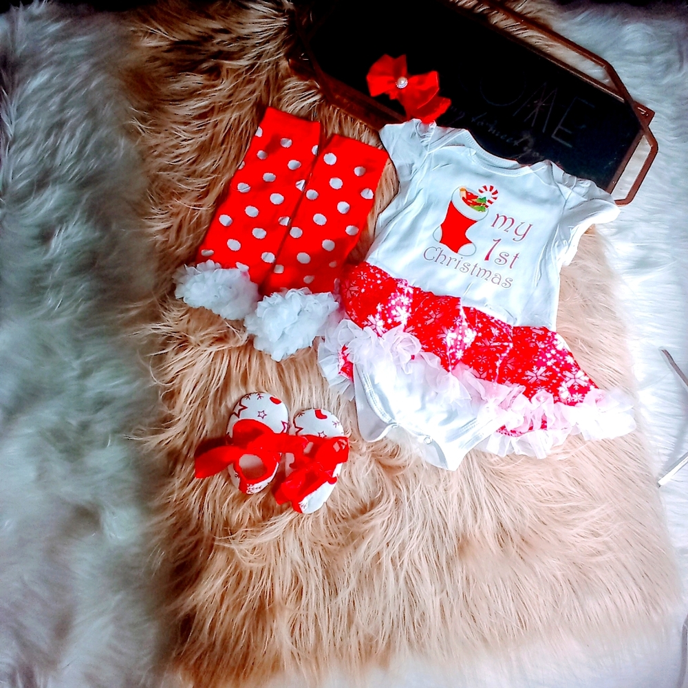 Baby girl Christmas outfit